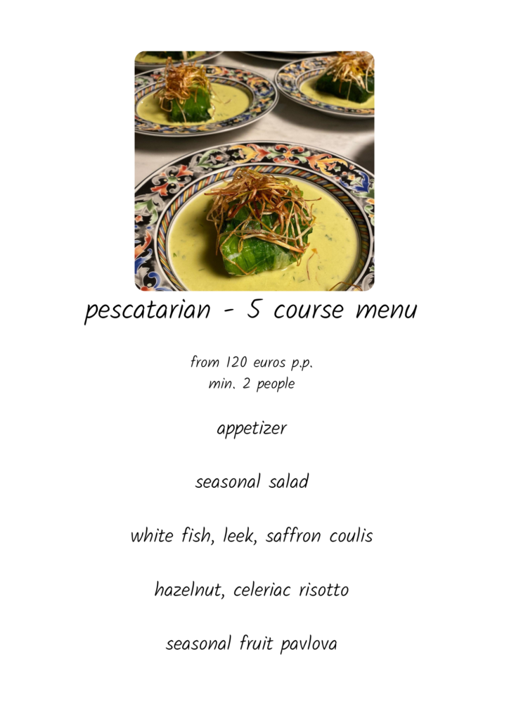 pescatarian menu